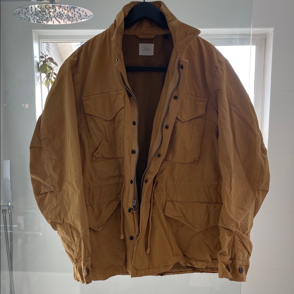 Men's Military Field Jacket in Brown